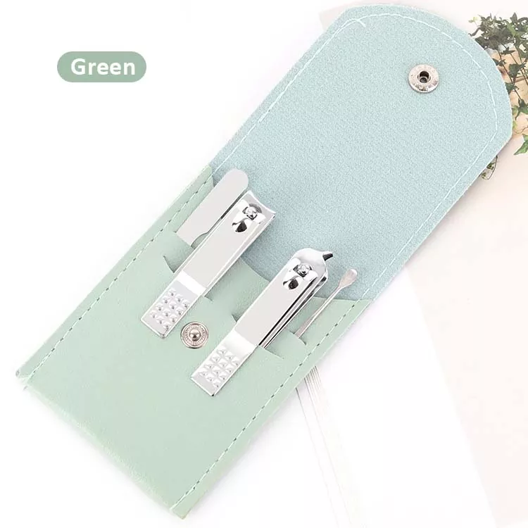 Pu usnjena torba 4pcs set za nohte